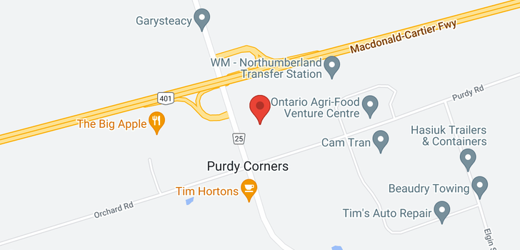 map of 114 PURDY RD